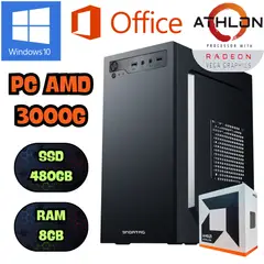 AMD - COMPUTADORA PC ATHLON 3000G RADEON VEGA SSD 480GB RAM 8GB