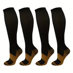 GENERICO - 2 Pares Medias Compresión Varices 20-30 mmHg - Cobre