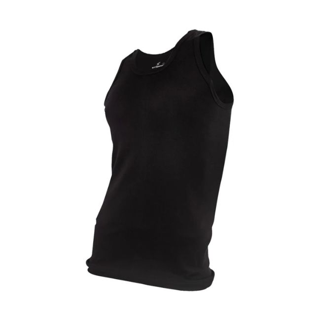 Camiseta sin mangas Premium 2XL Negro.