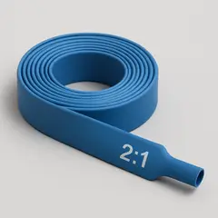 WOER - MANGA TUBO TERMOENCOGIBLE TERMOCONTRAIBLE DE 5MM AZUL 2 METROS
