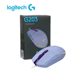 LOGITECH - MOUSE G203 LIGHTSYNC OPTICAL 8000 DPI RGB LILA