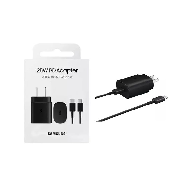 Cargador 25W USB C de Carga Rápida Original Negro