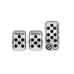 GENERICO - Pedal Sparco Aluminio Con Goma Negro Antideslizante