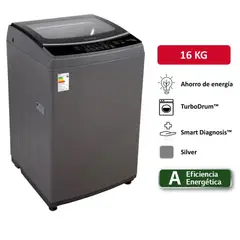 BLACKLINE - Lavadora SPBL16TL Carga Superior 16Kg Gris