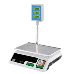 GENERICO - Balanza Electrónica Digital Comercial con Pantalla Torre de 40kg