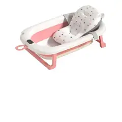 GENERICO - BAÑERA PLEGABLE CON TERMOMETRO MAS COJIN PARA BEBE