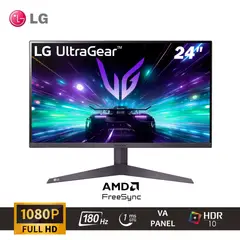 LG - MONITOR GAMING UltraGear 24GS50F-B 24 VA FHD 180Hz 1ms FreeSync