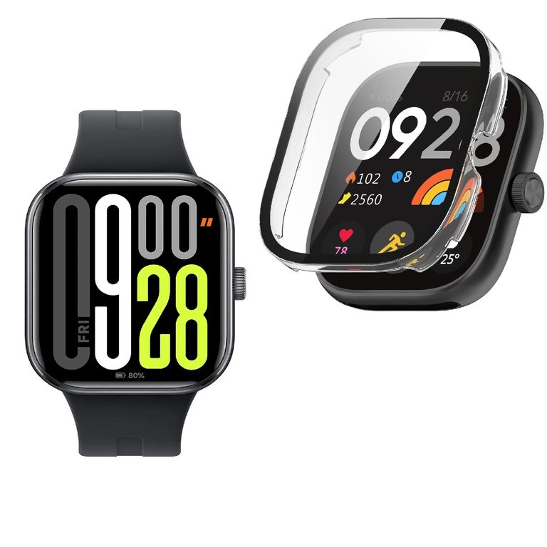 Smartwatch Redmi Watch 5 Negro + Case Protetor Transparente