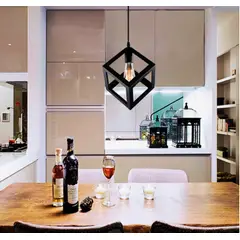 GENERICO - Lámpara Colgante Campana Black Led