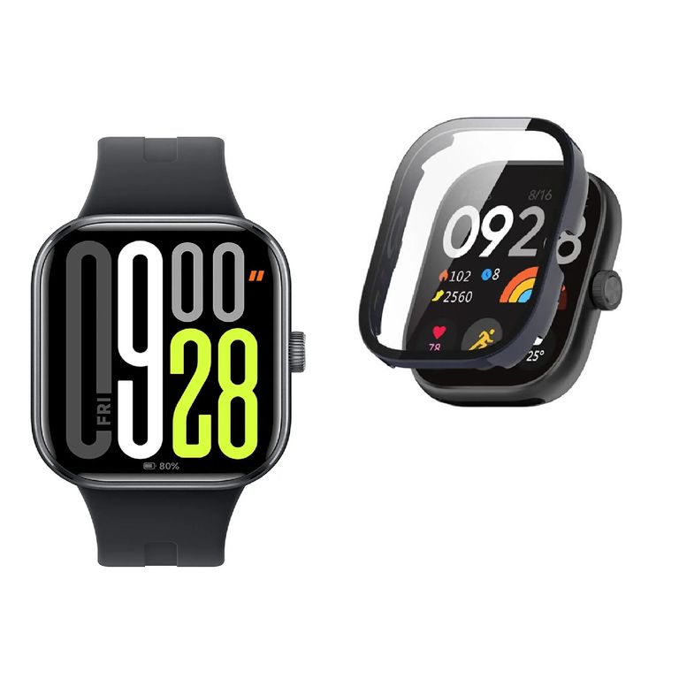 Smartwatch Redmi Watch 5 Negro + Case Protetor Azul