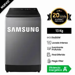 SAMSUNG - Lavadora Ecobubble 13KG WA13CG5441BDPE Gris