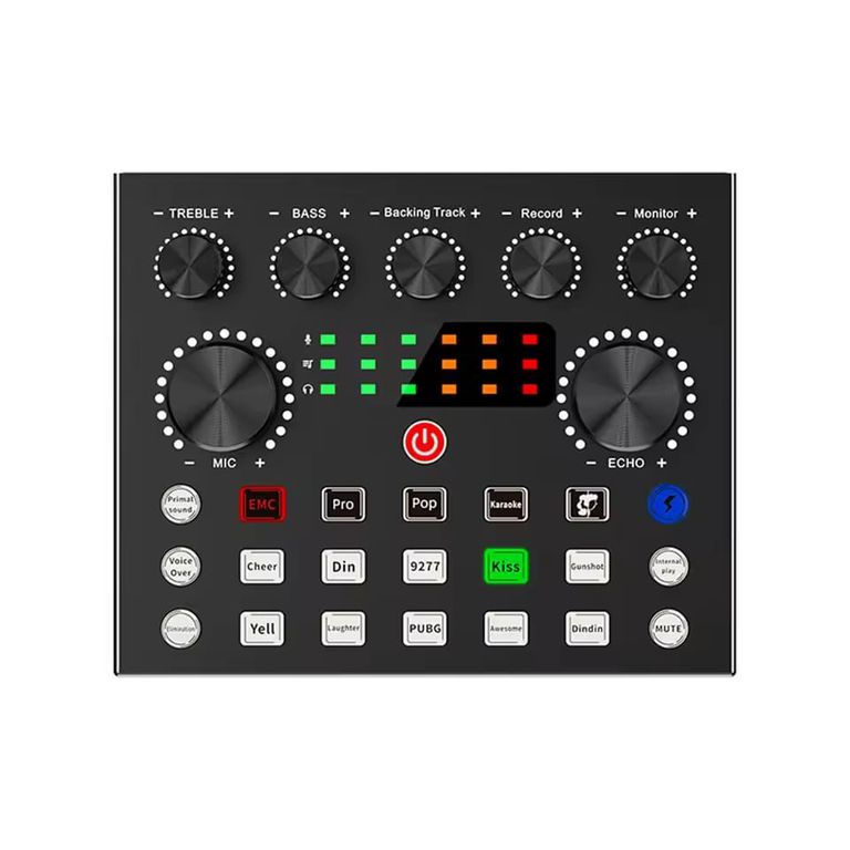 Tarjeta V8S de Sonido USB Ideal Para Podcasting y Música en Vivo