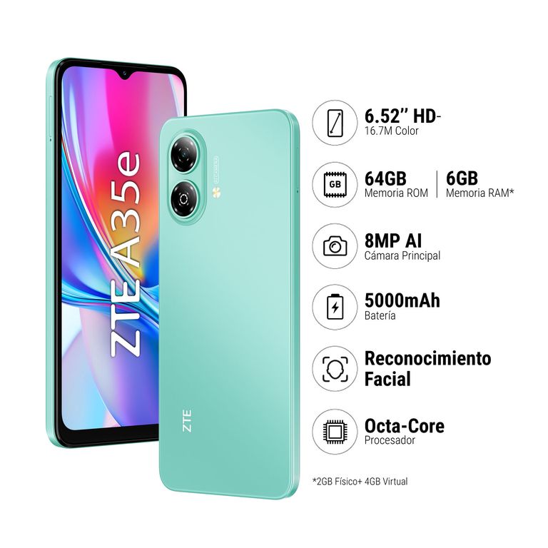 BLADE A35e 2+64GB - VERDE