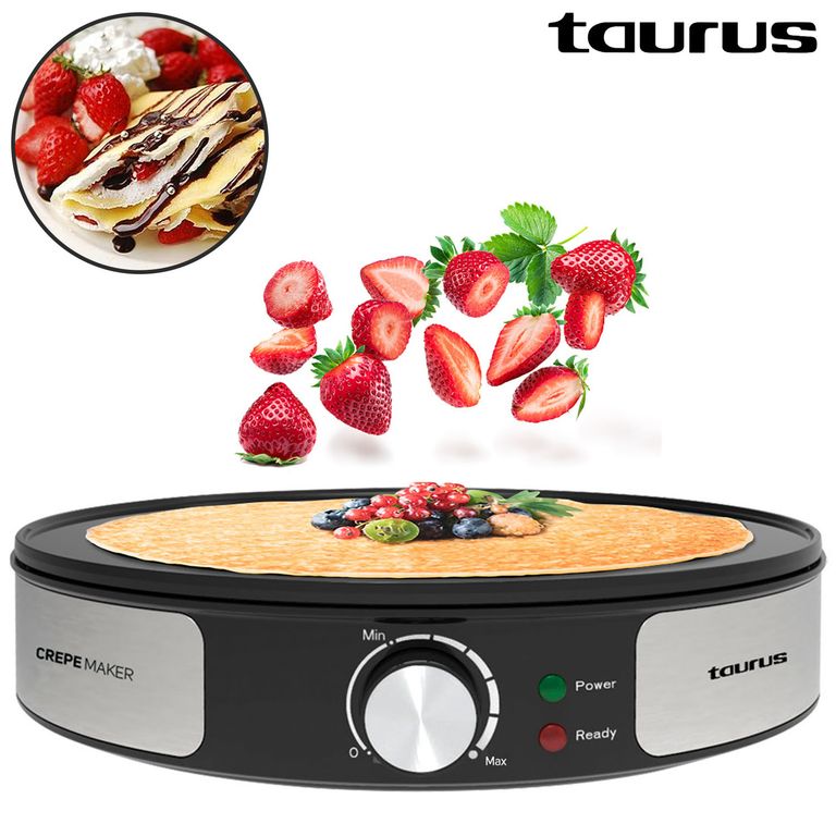 Crepera con Placa Antiadherente 1200W S165