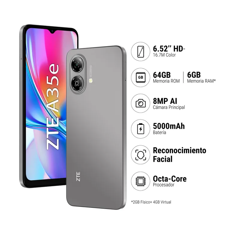 BLADE A35e 2+64GB - GRIS