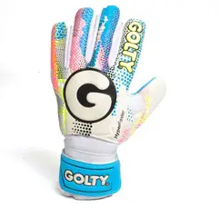 GOLTY - GUANTES DE FUTBOL HYPERFASTER BL / AZ - TALLA 9