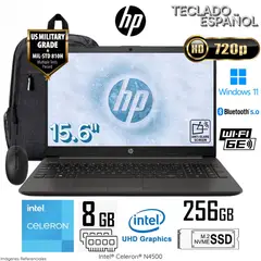 HP - Laptop 250 G9 Intel Celeron N4500 8GB RAM 256GB SSD 15.6" HD - A12FJLA