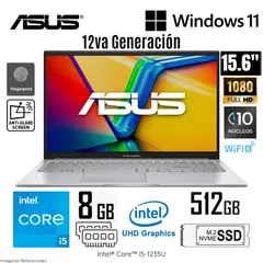 ASUS - Laptop Vivobook X1504ZA-NJ339W Intel Core i5-1235U 8GB RAM 512GB SSD 15.6" FHD Windows 11