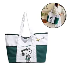 SNOOPY - BOLSO DE HOMBRO CON BOLSILLOS LATERALES - X STARBUCKS