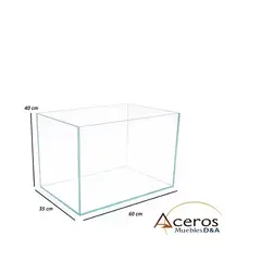 GENERICO - PECERA ZEUS SUPER DISEÑO RECTANGULAR VIDRIO 6 MM