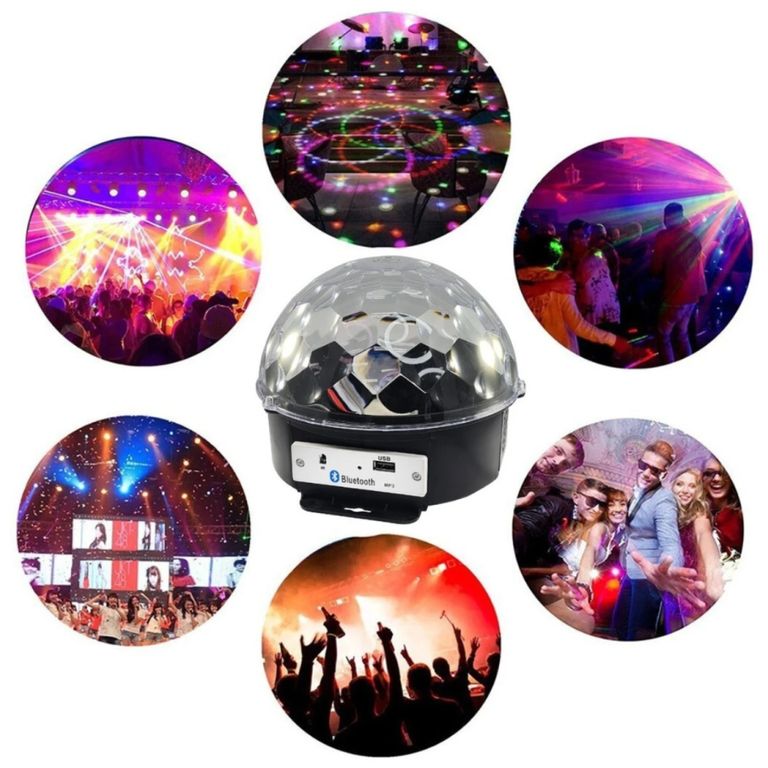Bola Disco Parlante Luces Sicodélicas con Bluetooth