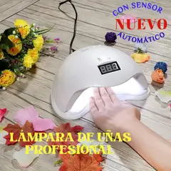 GENERICO - SECADOR ESMALTE UÑAS PROFESIONAL LÁMPARA UV SENSOR AUTOMÁTIC