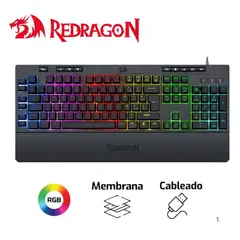 REDRAGON - TECLADO SHIVA K512 SEMI-MECANICO RGB NEGRO