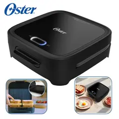 OSTER - Sandwichera compacta con platos hondos CKSTSM400 - Negro