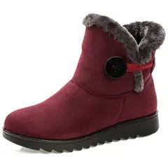 BLWOENS - Botas de algodón para Mujer - Rojo