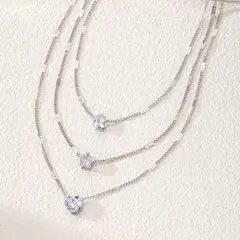 TIOZONEY - Collar De Plata Mujer