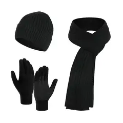 TIOZONEY - Pack Gorro Bufanda y Guantes