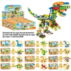 TIOZONEY - Juguete Para Niños Set de Dinosaurios Armables