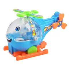 TIOZONEY - Pequeño helicóptero de juguete - celeste