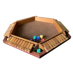 TIOZONEY - Juego de dados en caja de madera