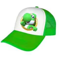 GENERICO - Gorra Yoshi Dino Verde Peluche - Niños y Adultos