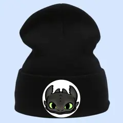 GENERICO - Gorro Chullo Dragon Chimuelo Beanie Peluche - Niños y Adultos
