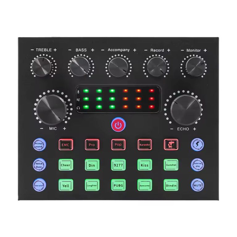 Interfaz V8S Audio Externo USB Para Grabación Profesional y En Viv