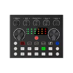 OEM - V8S Tarjeta de Sonido Profesional USB Grabación y Transmisión Live