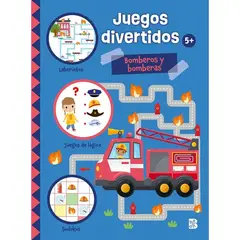 GENERICO - Libro JUEGOS DIVERTIDOS BOMBEROS Y BOMBERAS