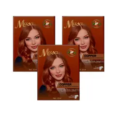 GENERICO - Shampoo Tinte Cobrizo 643 25mlx10 en Sachets Musa 3 und