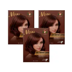 GENERICO - Shampoo Tinte Castaño Claro 5C 25mlx10 en Sachets Musa 3 und