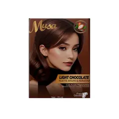 GENERICO - Shampoo Tinte Chocolate Claro 5B 25mlx10 en Sachets Musa