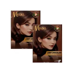 GENERICO - Shampoo Tinte Chocolate Claro 5B 25mlx10 en Sachets Musa 2 und