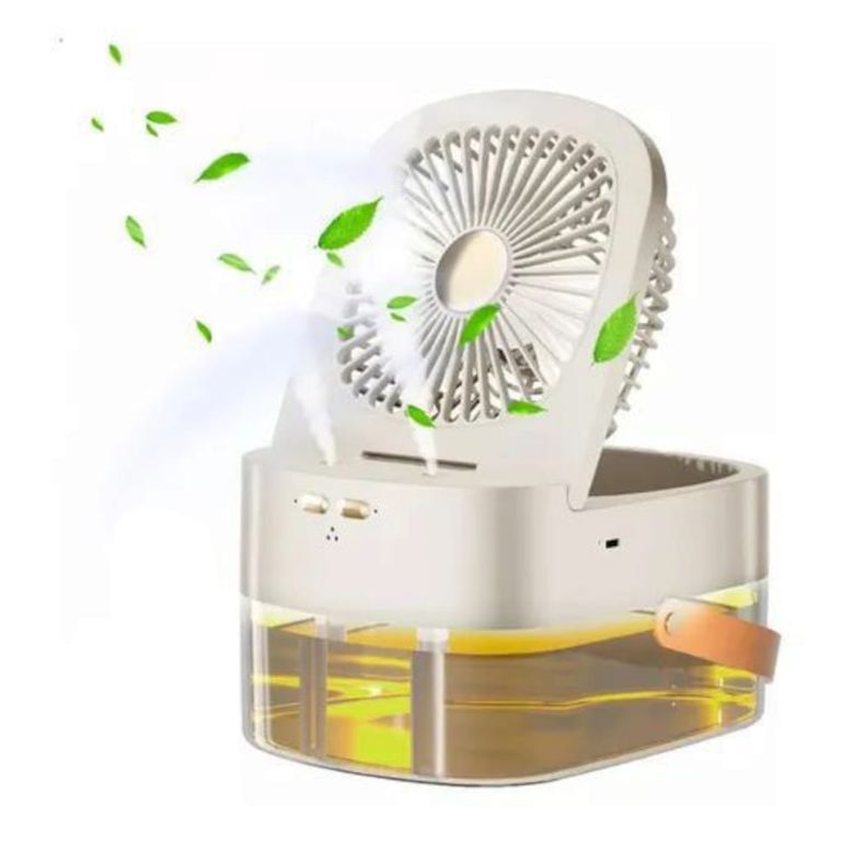 Mini Ventilador con Humidificador Portátil para Oficina o Escritorio