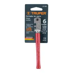 TRUPER - CORTA VIDRIO MANGO DE MADERA 6 CUCHILLAS 4.5 MM 12954