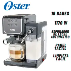OSTER - Cafetera BVSTEM6801M Primalatte Touch 19 Bares