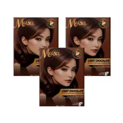 GENERICO - Shampoo Tinte Chocolate Claro 5B 25mlx10 en Sachets Musa 3 und