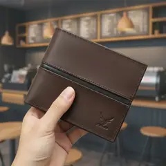 ARMUZ - Billetera de Cuero Vacuno AR09A De Diseño Clásico