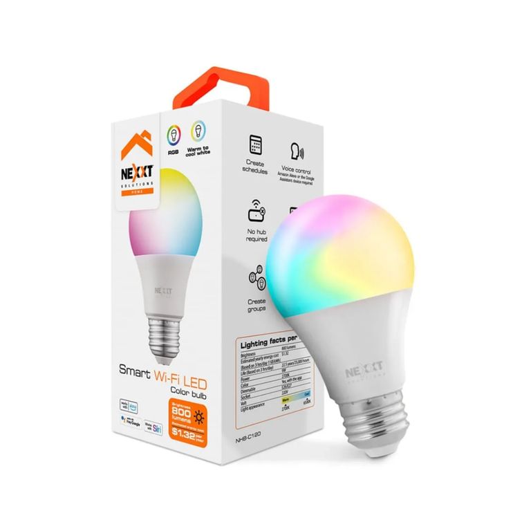 Foco Led Inteligente Nexxt Nhb-c120 Rgb Color Alexa Google