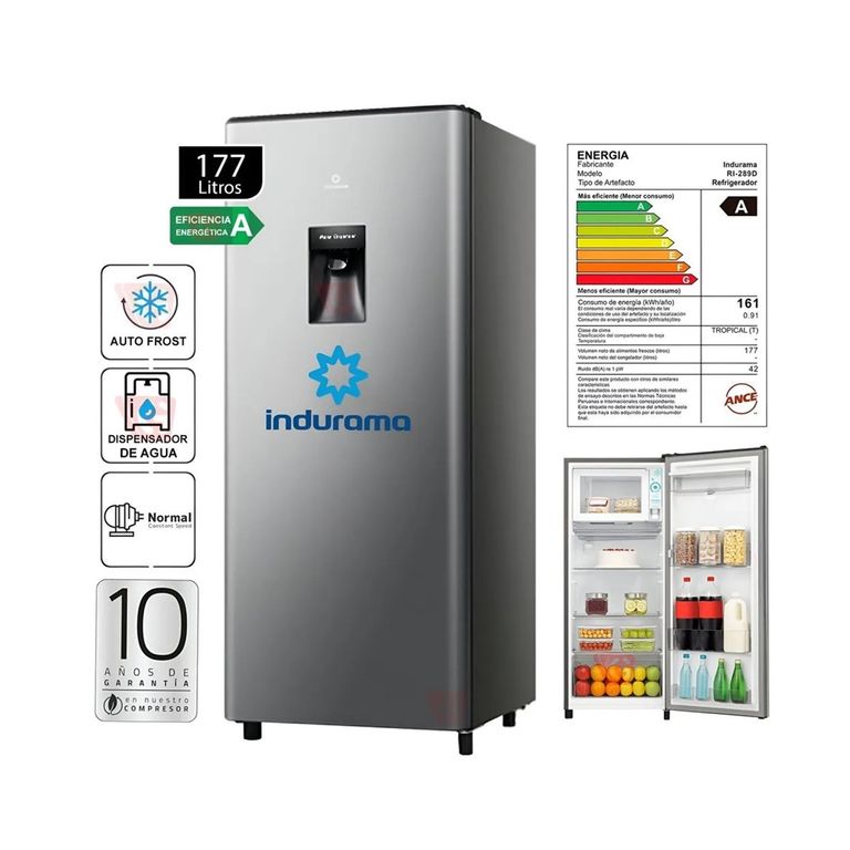 Refrigeradora RI-289D Top Mount Autofrost 177Lt Croma